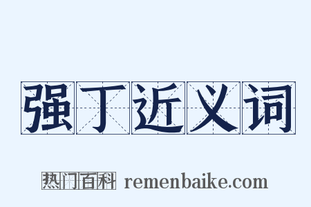 强丁近义词是什么意思的图片